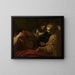 van Joseph die de dromen interpreteert in het paleis van de farao - Giovanni Antonio Burrini — ingelijst kunstwerk aan de muur
