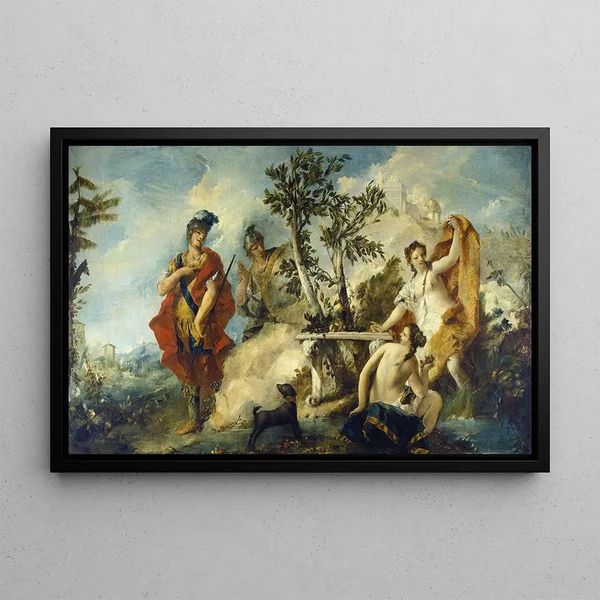Giovanni Antonio Guardi - Carlo and Ubaldo Resisting The Enchantments of Armidas Nymphs.webp