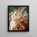 Suzanne en de ouderen - Giovanni Antonio Pellegrini — ingelijst kunstwerk aan de muur