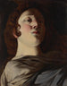 Het hoofd van de Madonna aan de voet van het Kruis, een fragment - Giovanni Battista Caracciolo — weergave van het kunstwerk