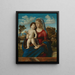 Maagd met Kind in een landschap - Giovanni Battista Cima da Conegliano — ingelijst kunstwerk aan de muur