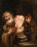Diogène - Giovanni Battista Langetti — weergave van het kunstwerk