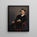 De schoolmeester van Titien - Giovanni Battista Moroni — ingelijst kunstwerk aan de muur
