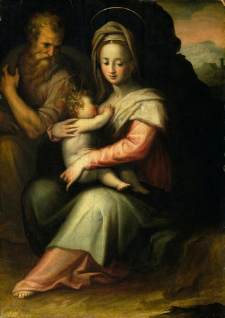 Giovanni Battista Naldini - The Rest on the Flight into Egypt.webp