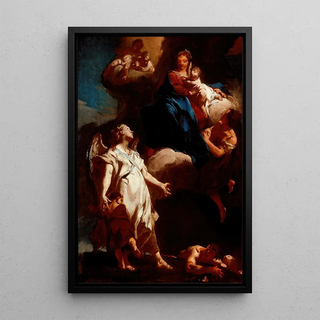 Giovanni Battista Piazzetta - The Virgin Appearing to the Guardian Angel.webp