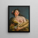 Portret van een dame in Flore - Giovanni Battista Tiepolo — ingelijst kunstwerk aan de muur