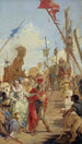 La Rencontre d'Antoine et Cléopâtre - Giovanni Battista Tiepolo — weergave van het kunstwerk