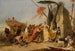 De ontmoeting van Antoine en Cleopatra - Giovanni Battista Tiepolo — weergave van het kunstwerk