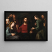 De Christus in het huis van Maria en Martha - Giovanni Bernardino Azzolino — ingelijst kunstwerk aan de muur