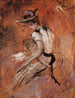 Een jonge moeder met hoed - Giovanni Boldini — weergave van het kunstwerk
