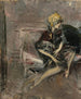Dame au chapeau jaune avec son chien La Marchesa Casati - Giovanni Boldini — weergave van het kunstwerk