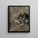 Dame au chapeau jaune avec son chien La Marchesa Casati - Giovanni Boldini — ingelijst kunstwerk aan de muur