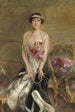 Portret van Lady Michelham - Giovanni Boldini — weergave van het kunstwerk