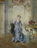 Het laatste blik in de spiegel - Giovanni Boldini — weergave van het kunstwerk
