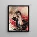 Een vrouw kamt haar haar - Giovanni Boldini — ingelijst kunstwerk aan de muur