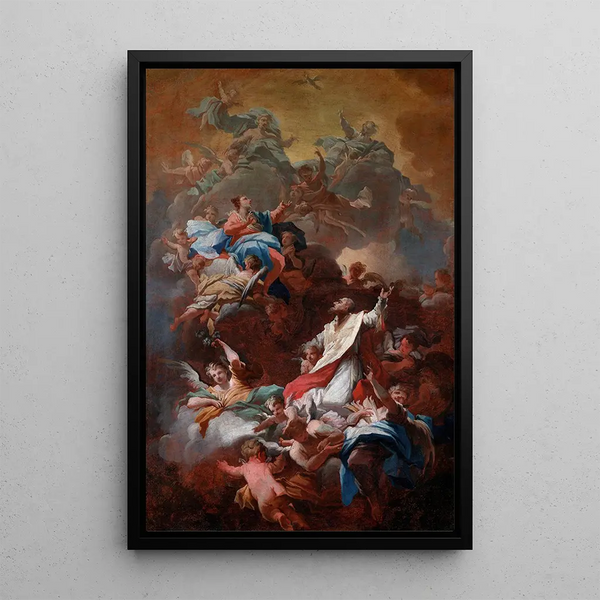 La Gloire de Saint Philippe Neri - Giovanni Camillo Sagrestani — ingelijst kunstwerk aan de muur
