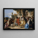 Een dans op het platteland - Giovanni Domenico Tiepolo — ingelijst kunstwerk aan de muur