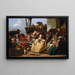 Carnaval scène of Het menuet - Giovanni Domenico Tiepolo — ingelijst kunstwerk aan de muur