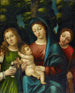 De Maagd met Kind en de heilige Magdalena en Catherine - Giovanni Francesco Caroto — weergave van het kunstwerk