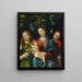 De Maagd met Kind en de heilige Magdalena en Catherine - Giovanni Francesco Caroto — ingelijst kunstwerk aan de muur