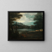 Landschap met herders in rust - Giovanni Francesco Grimaldi — ingelijst kunstwerk aan de muur
