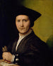 portret van een jonge man - Giovanni Francesco Penni — weergave van het kunstwerk