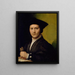 portret van een jonge man - Giovanni Francesco Penni — ingelijst kunstwerk aan de muur