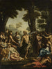 Saturnus en de muzeën - Giovanni Francesco Romanelli — weergave van het kunstwerk