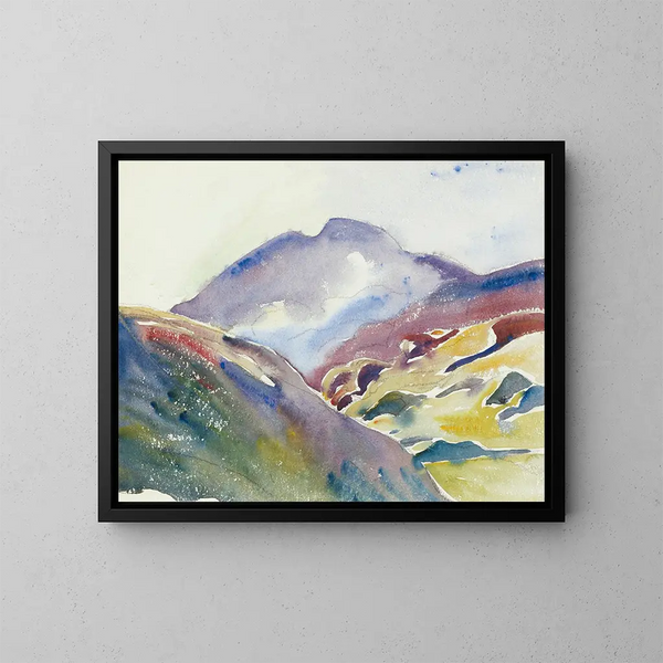 Alpine Landscape - Giovanni Giacometti — framed artwork on a wall