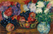 Natuurstilleven met asters, appels en druiven - Giovanni Giacometti — weergave van het kunstwerk