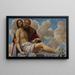 De Christus met Joseph van Arimathea - Giovanni Girolamo Savoldo — ingelijst kunstwerk aan de muur