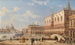 Paleis van de Doge met de Ponte della Paglia - Giovanni Grubacs — weergave van het kunstwerk