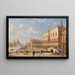 Paleis van de Doge met de Ponte della Paglia - Giovanni Grubacs — ingelijst kunstwerk aan de muur