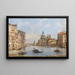 Groot Kanaal met uitzicht op Santa Maria della Salute - Giovanni Grubacs — ingelijst kunstwerk aan de muur
