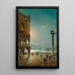 Giovanni Grubacs - Moonlit Night on St Marks Square Venice.webp