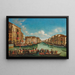 Regatta op het Grote Kanaal Venetië - Giovanni Grubacs — ingelijst kunstwerk aan de muur