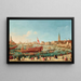 De Doge op de Bucintoro bij de Riva di Sant'Elena Venetië - Giovanni Grubacs — ingelijst kunstwerk aan de muur