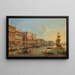 Het Paleis van de Dogen en het Groot Kanaal Venetië - Giovanni Grubacs — ingelijst kunstwerk aan de muur