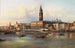Venetië, uitzicht op het Paleis van de Doge's vanaf de Bacino - Giovanni Grubacs — weergave van het kunstwerk