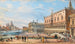 Venetië, uitzicht op het Dogepaleis en Santa Maria della Salute - Giovanni Grubacs — weergave van het kunstwerk