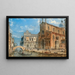Venetië, Uitzicht op San Zanipolo met het Equestrian Monument van Colleoni - Giovanni Grubacs — ingelijst kunstwerk aan de muur