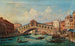 Venetië, de Rialtobrug in Venetië - Giovanni Grubacs — weergave van het kunstwerk