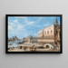 Venetië, de Riva degli Schiavoni met het Paleis van de Doge en Santa Maria della Salute op de achtergrond - Giovanni Grubacs — ingelijst kunstwerk aan de muur