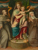 Maria met het kind met Sint Franciscus en Sint Clara - Giovanni Maria Butteri — weergave van het kunstwerk