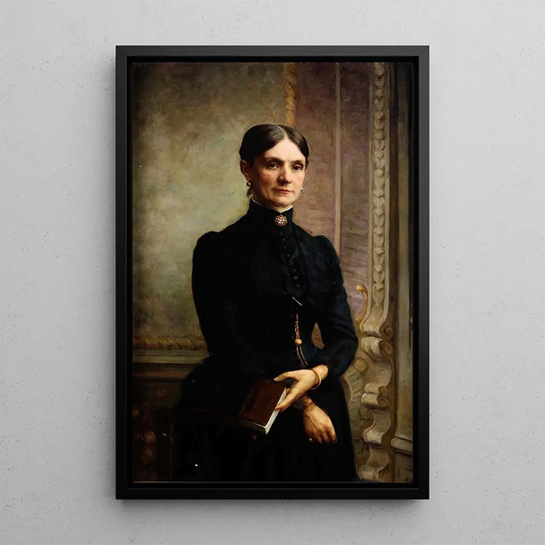 Portret van een dame - Giovanni Maria Rastellini — ingelijst kunstwerk aan de muur