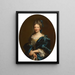 Portret van een dame - Giovanni Maria delle Piane — ingelijst kunstwerk aan de muur