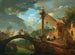 Een onderbroken processie door een storm - Giovanni Migliara — weergave van het kunstwerk