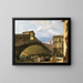 Venetië, de Rialtobrug - Giovanni Migliara — ingelijst kunstwerk aan de muur