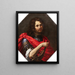 Portret van een jonge man in Samson - Giovanni Montini — ingelijst kunstwerk aan de muur