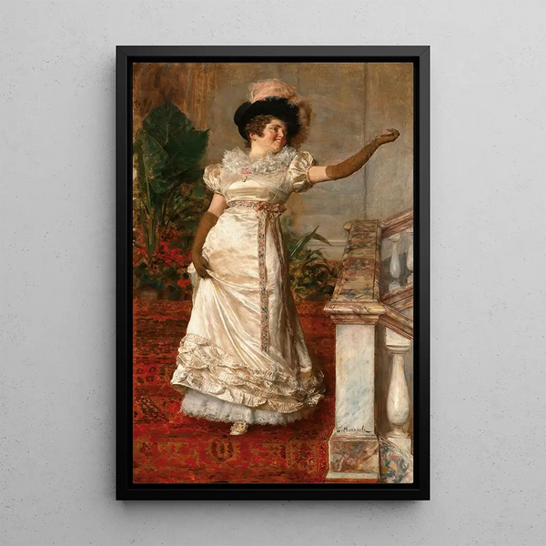 Une grande entrée - Giovanni Muzzioli — ingelijst kunstwerk aan de muur